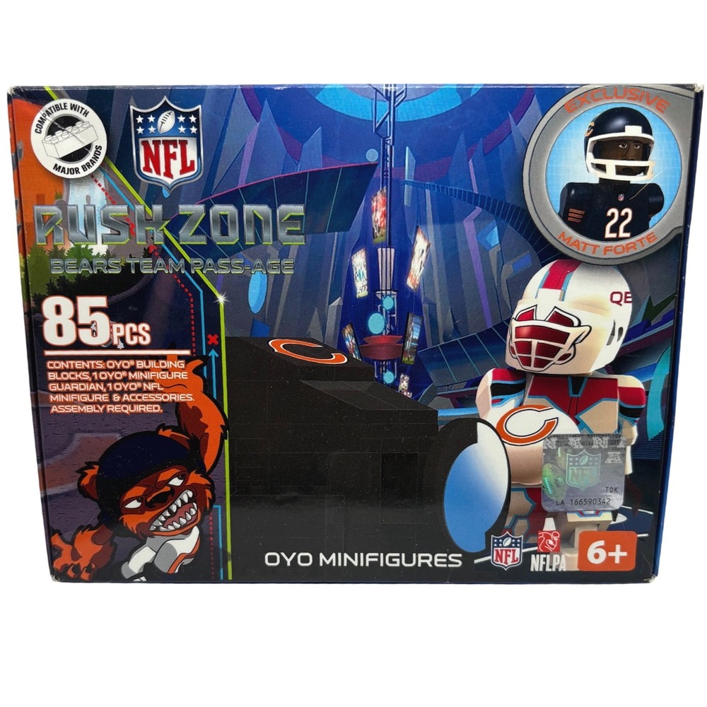 OYO NFL Rush Zone Chicago Bears Team Pass-Age Matt Forte 85 Pcs‎ Building Set